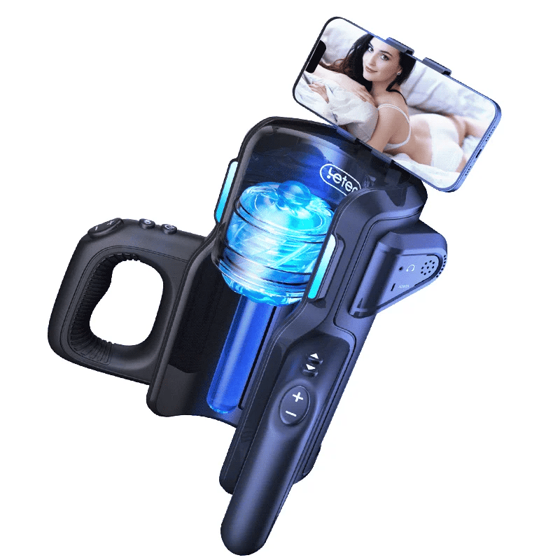 【50% Off】Leten 10 Thrusting High-speed Motor Masturbator with Phone Holder Male Sex Toys