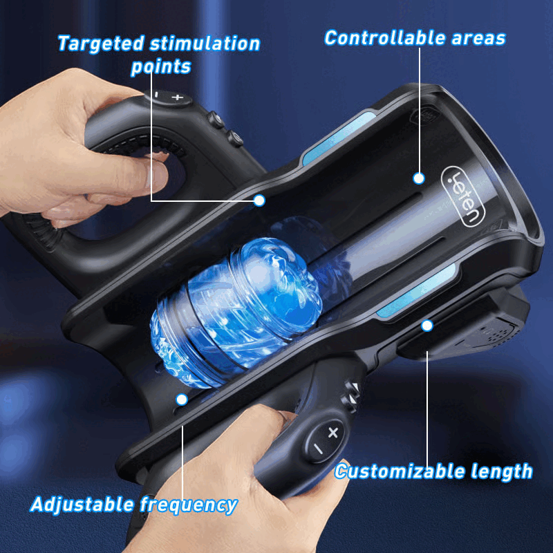 【50% Off】Leten 10 Thrusting High-speed Motor Masturbator with Phone Holder Male Sex Toys