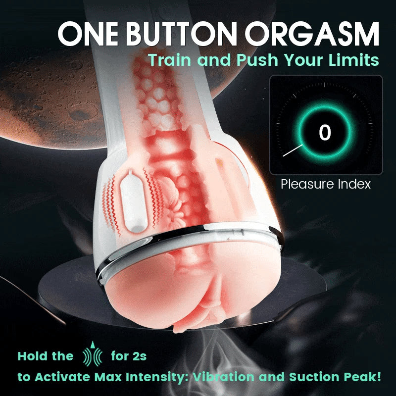 【50% Off】Leten Automatic Masturbator 10 Squeezing Sucking Vibrating Sensations Free Lube Male Sex Toy