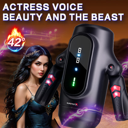Night Cherry King Kong Fully Automatic Men's Telescopic Rotating Heating and Health Removal Massage Device for Middle aged and Elderly Intelligent Health Adjustment