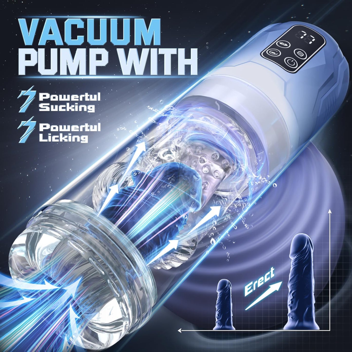 Iron Man 7 Thrusting And Rotating Suction Masturbator Pocket Pussy Male Masturbators