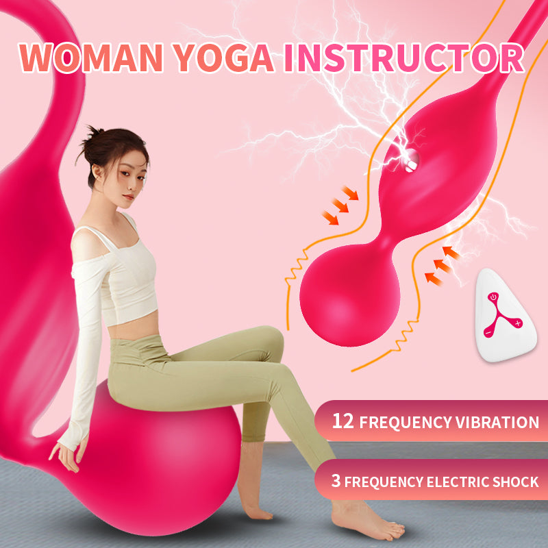 Night Sakura Yoga Vaginal Dumbbell Electric Shock Exercise Device Private Kegel Ball Pelvic Floor Muscle Contractor Silicone Masturbator