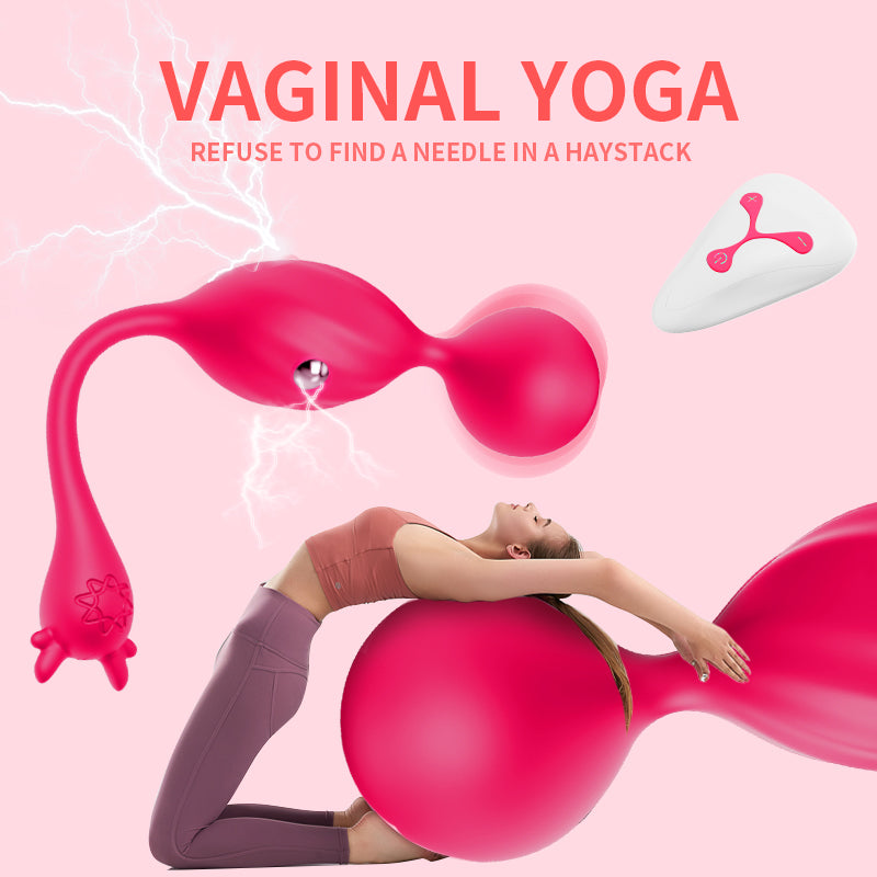 Night Sakura Yoga Vaginal Dumbbell Electric Shock Exercise Device Private Kegel Ball Pelvic Floor Muscle Contractor Silicone Masturbator