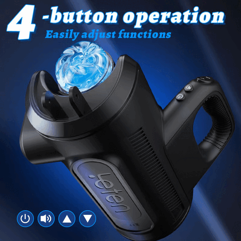 【50% Off】Leten 10 Thrusting High-speed Motor Masturbator with Phone Holder Male Sex Toys