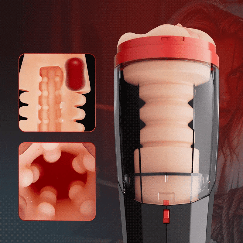 【Free Lube】Roka - Lifelike Automatic 5 Thrusting 10 Vibrating Vocable Masturbator