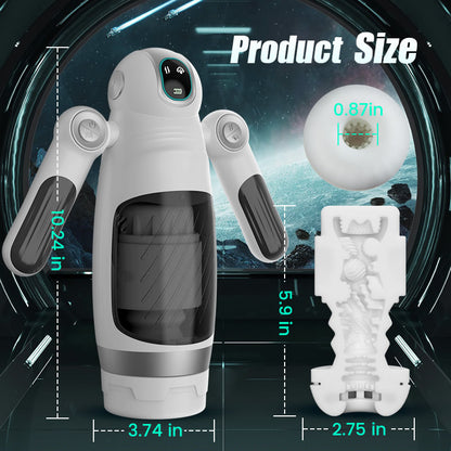 Hamster 7 Telescopic Squeezing 12 Vibration Masturbator Experience More Authen Men Sex Toys tic Piston