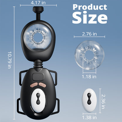 【50% Off】【Fits all sizes】LustGear Belt-Driven Vibrating Stroker Masturbator