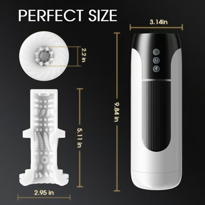 Saith Wearable 7 Thrusting & Vibrating Heating Vocable Masturbator Male Sex Toys