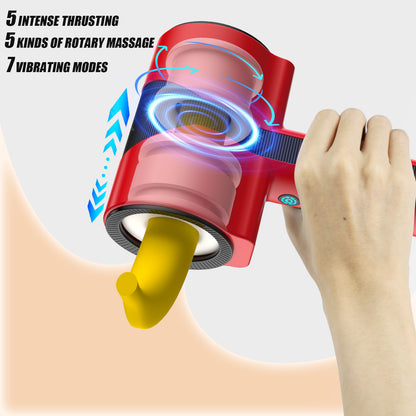 Dream Horse Thunder God Airplane Cup Men's Telescopic Rotation Multi frequency Vibration Massage Masturbation Adult Sex Products